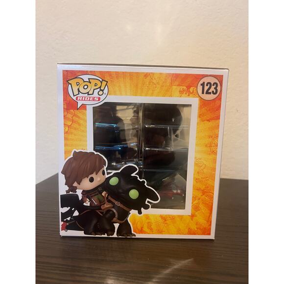 FUNKO POP RIDE Hiccup & Toothless #123 How Train Your Dragon Movies Dreamworks - Picture 2 of 6